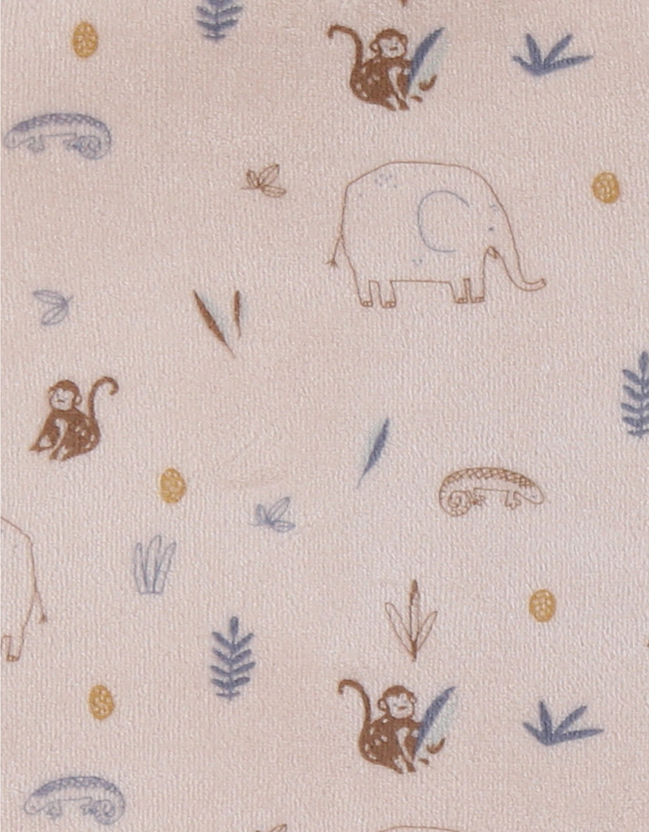 Set of 2 soft velour baby pyjamas  