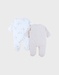 Set of 2 Baby Pyjamas in Velvet