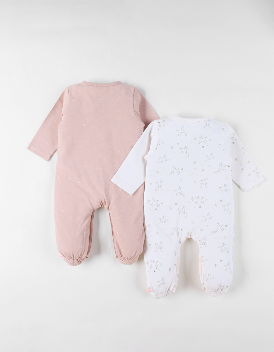 Pack of 2 Baby Pyjamas, Jersey