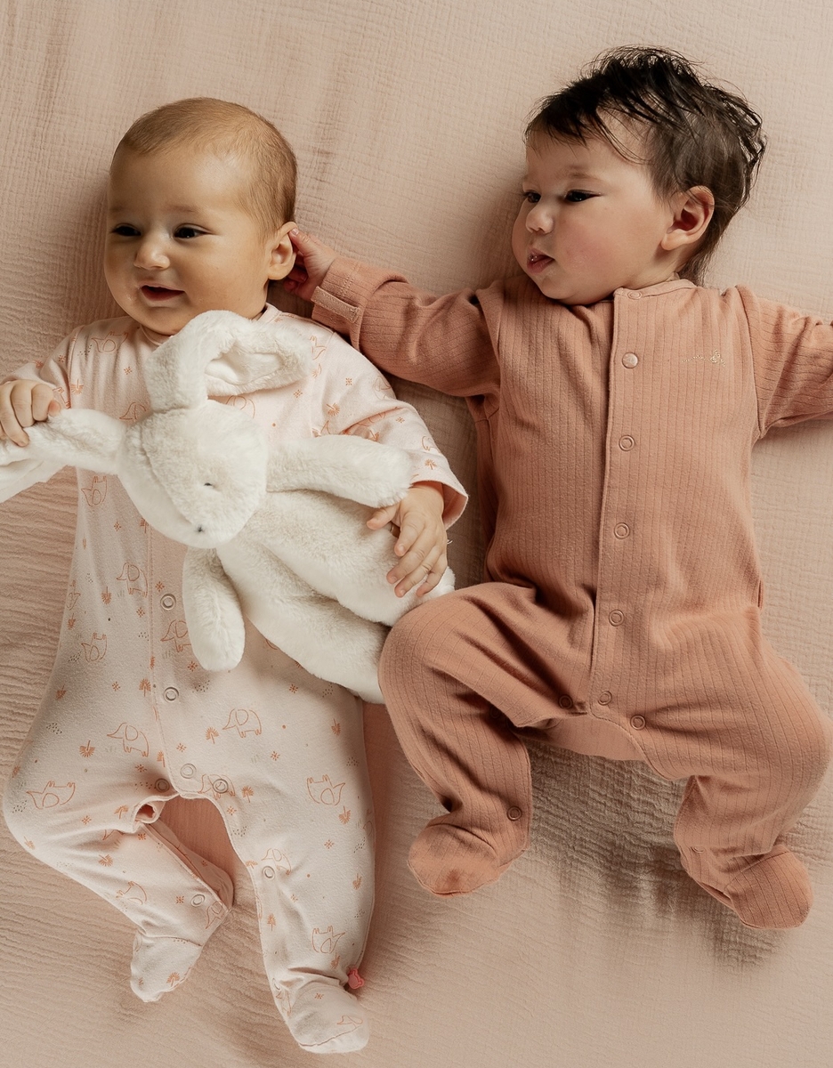 Pack of 2 Baby Pyjamas, Cotton