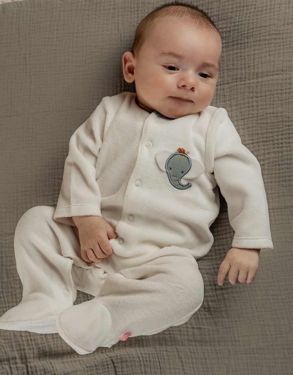 Pack of 2 Baby Pyjamas, Velvet