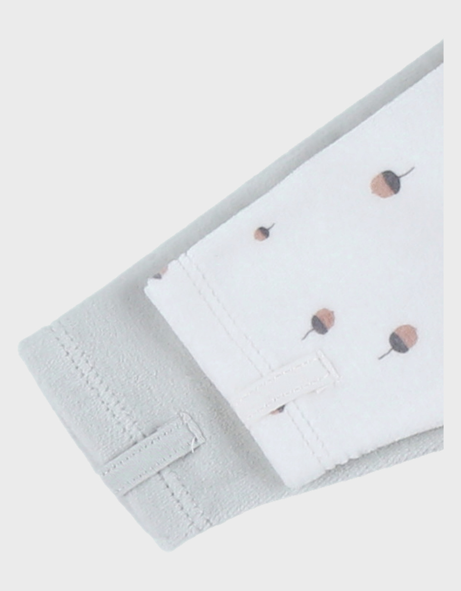 Set of 2 baby pyjamas in velvet
