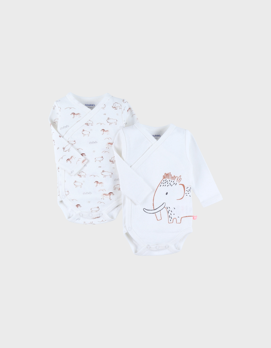 Set of 2 cotton bodysuits
