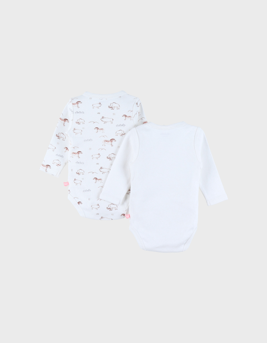 Set of 2 cotton bodysuits
