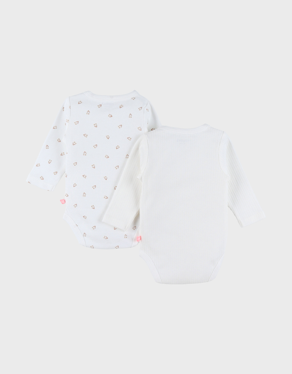 Set of 2 cotton bodysuits
