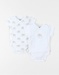 Set of 2 Bodysuits, Cotton