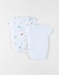 Set of 2 Bodysuits, Cotton