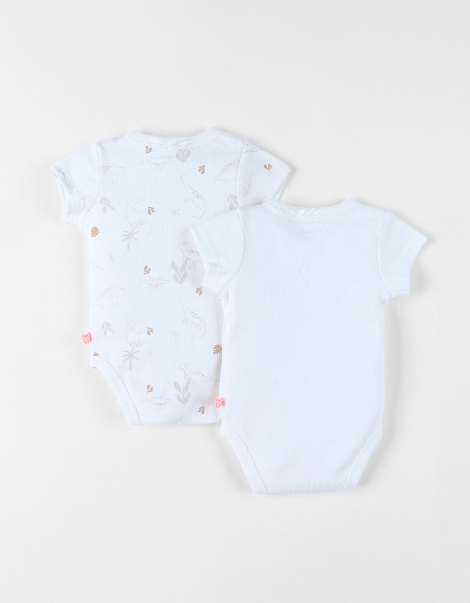 Pack of 2 Bodysuits, Cotton