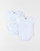 Set of 2 Bodysuits, Cotton