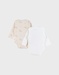 Set of 2 Bodysuits, Cotton