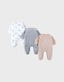 Set of 3 Baby Pyjamas in Fluweel