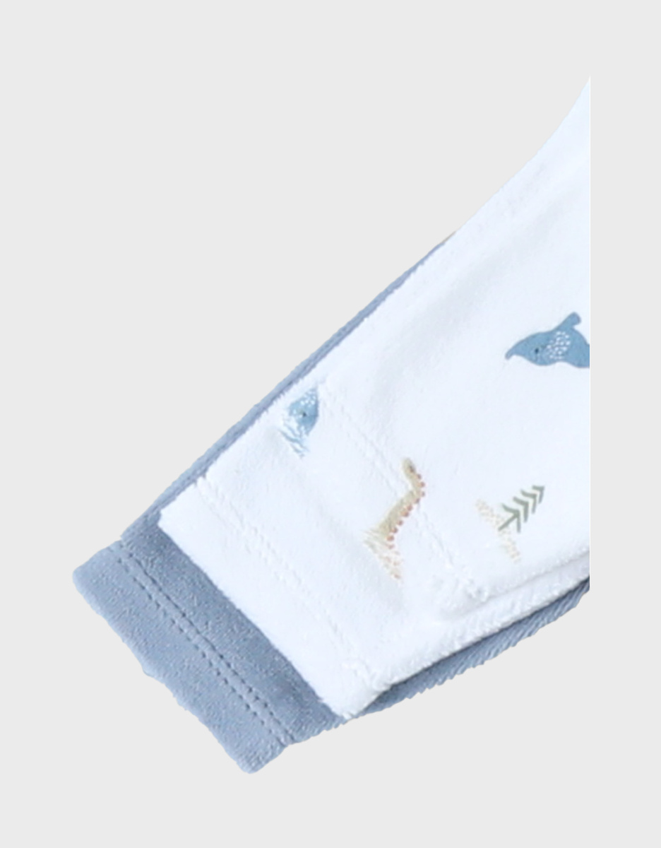 Set of 3 Baby Pyjamas in Fluweel