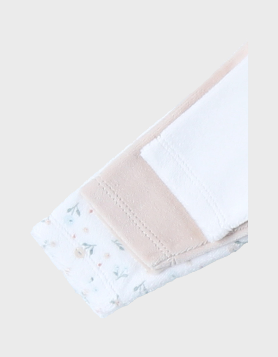 Pack of 3 Baby Pyjamas in Velvet