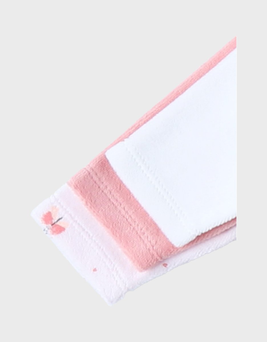 Pack of 3 Baby Pyjamas in Velvet