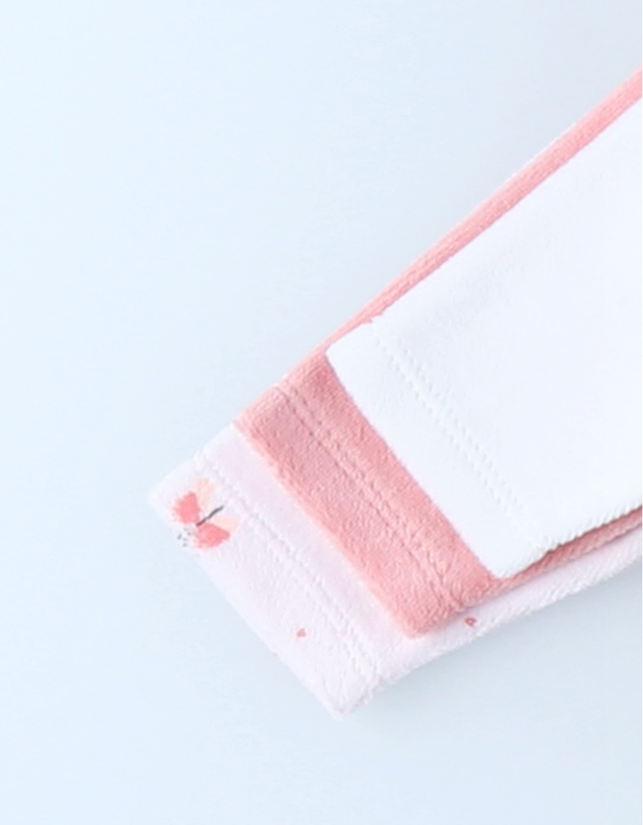 Pack of 3 Baby Pyjamas in Velvet