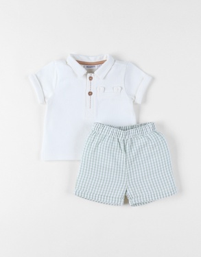 Set Polo with Shorts, Cotton