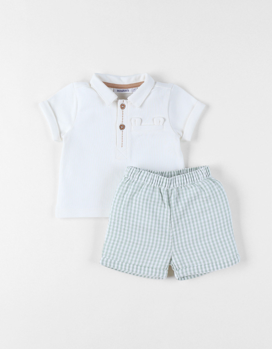 Set Polo met Short, Katoen