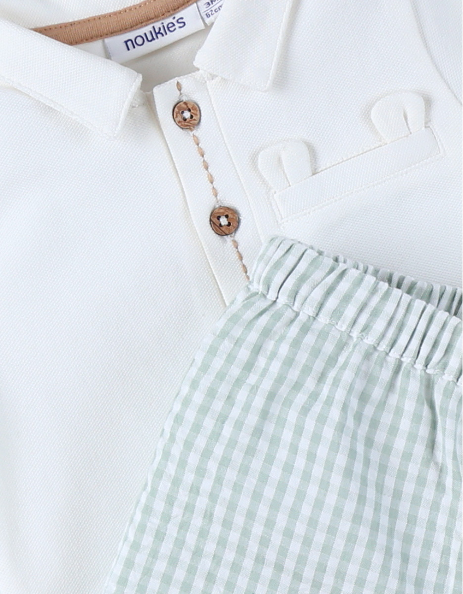 Set Polo met Short, Katoen