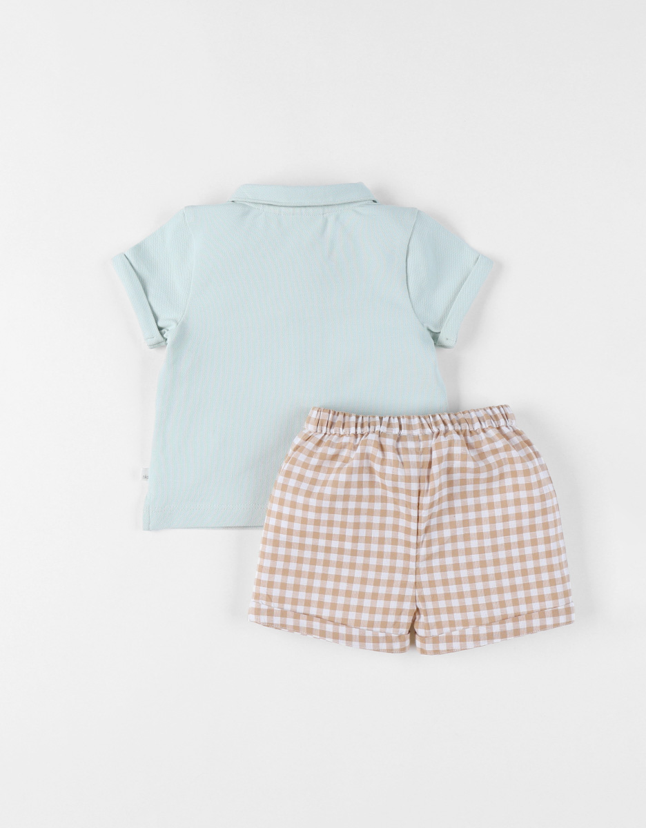 Set Polo met Short, Katoen