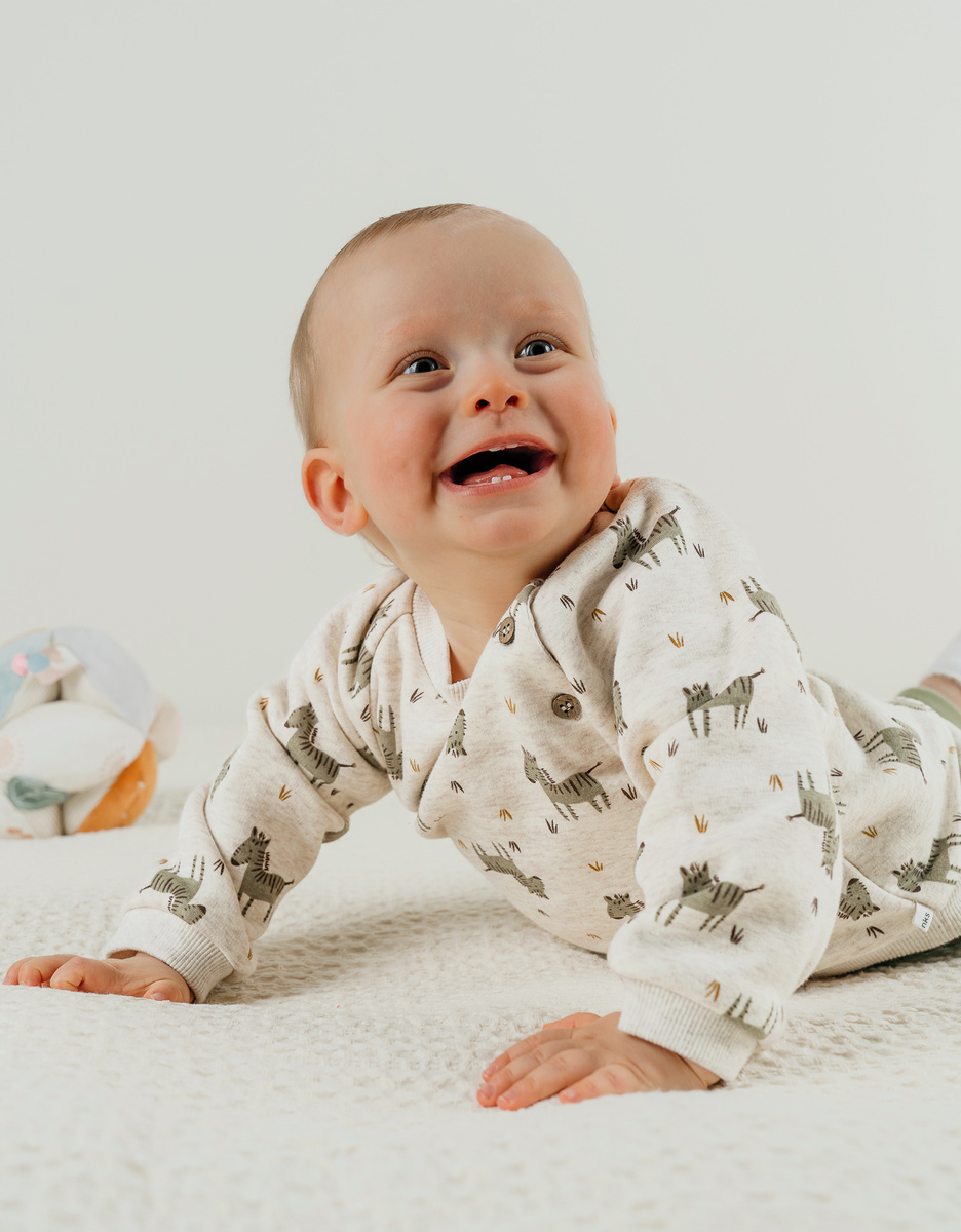 Sweater en jogging set met zebraprint in Sweatoloudoux®
