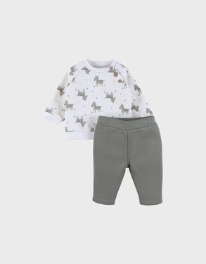 Sweater en jogging set met zebraprint in Sweatoloudoux®
