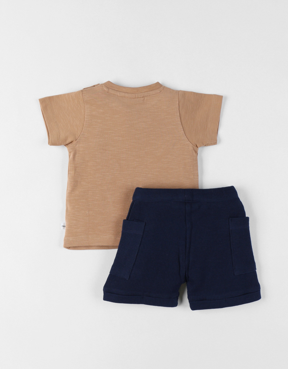 Set T-shirt with Shorts, Cotton