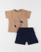 Set T-shirt met Short, Katoen