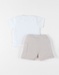 Set T-shirt avec short, Coton