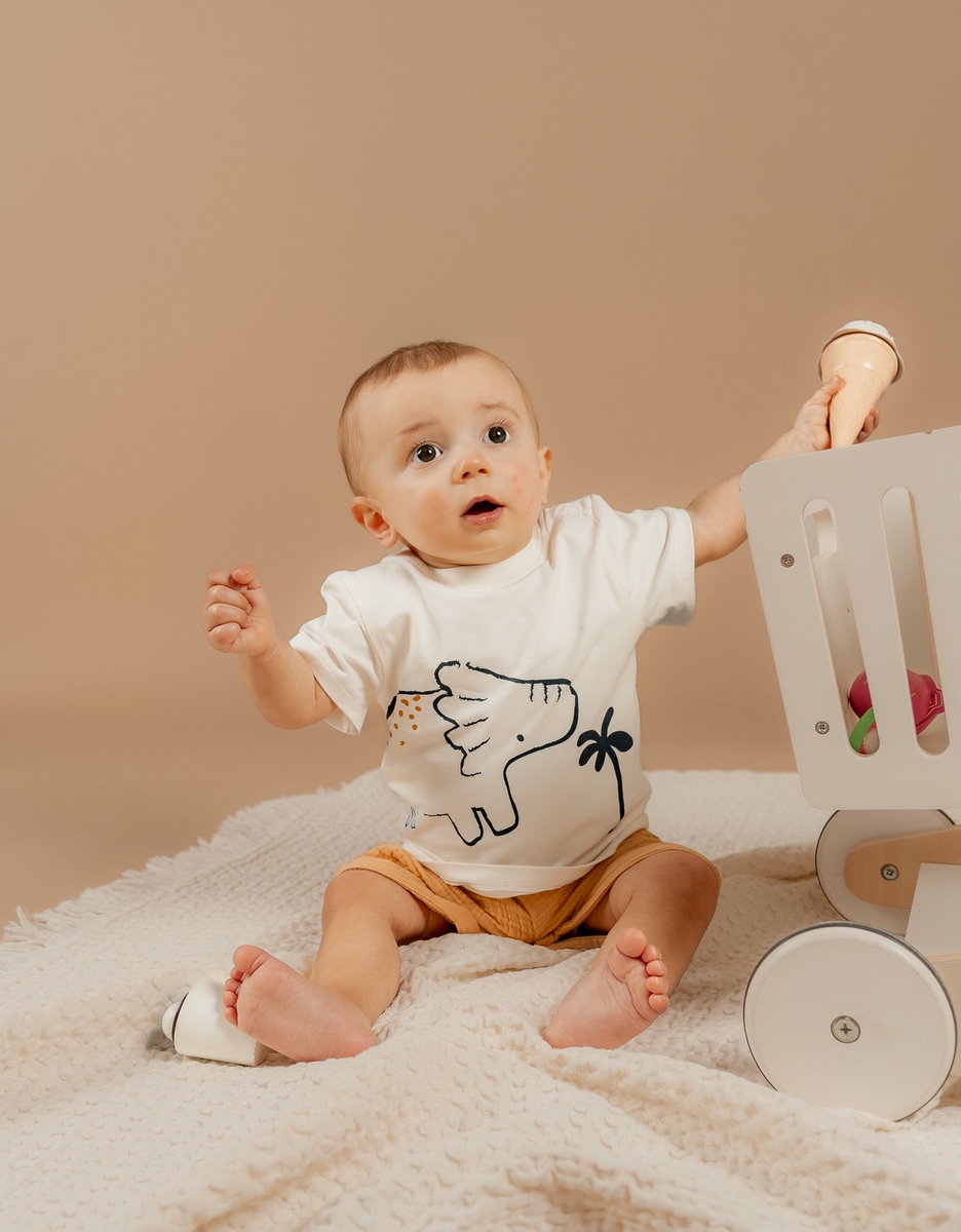 Set T-shirt met Short, Katoen