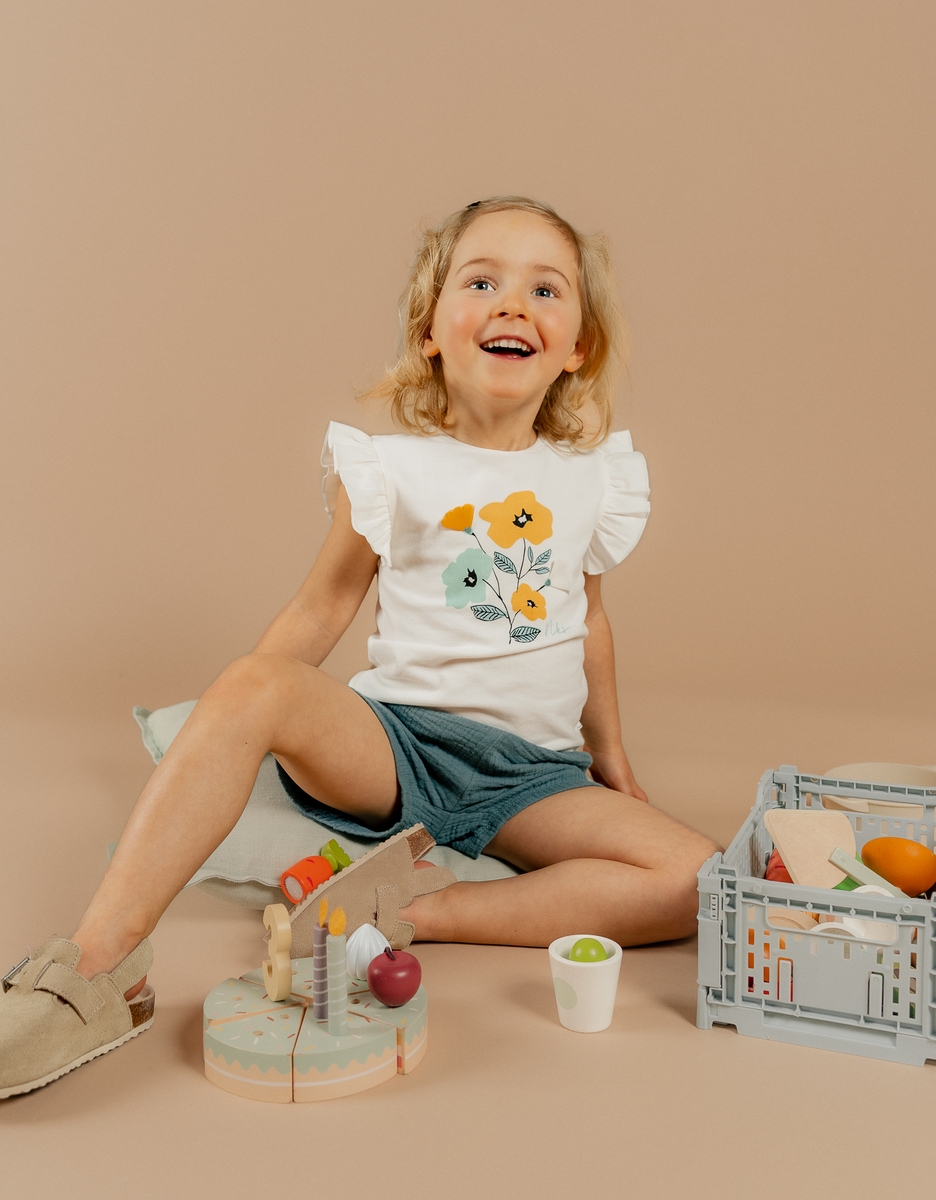 Set t-shirt with shorts, Cotton
