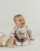 T-shirt en legging set in geribde jersey
