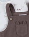 Salopette en t-shirt set in geribd fluweel
