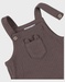 Salopette en t-shirt set in geribd fluweel
