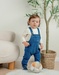 Overall en t-shirt set in geribd fluweel
