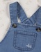 Overall en t-shirt set in geribd fluweel
