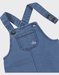Overall en t-shirt set in geribd fluweel
