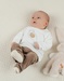 T-shirt en legging set in geribde jersey
