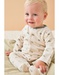 Set met 2 1-delige pyjama's, lichtbeige/bosgroen