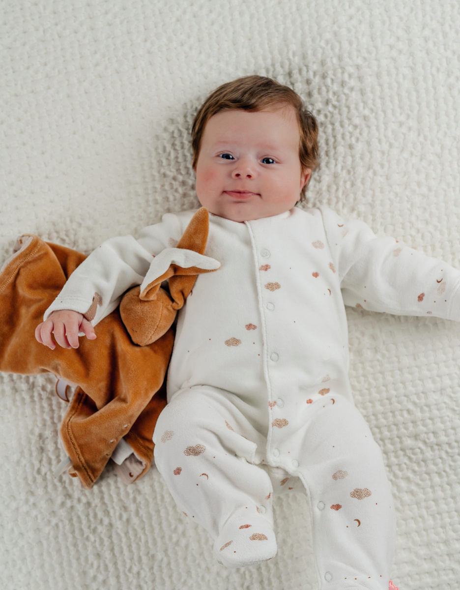 Set van 2 Baby Pyjamas in Fluweel