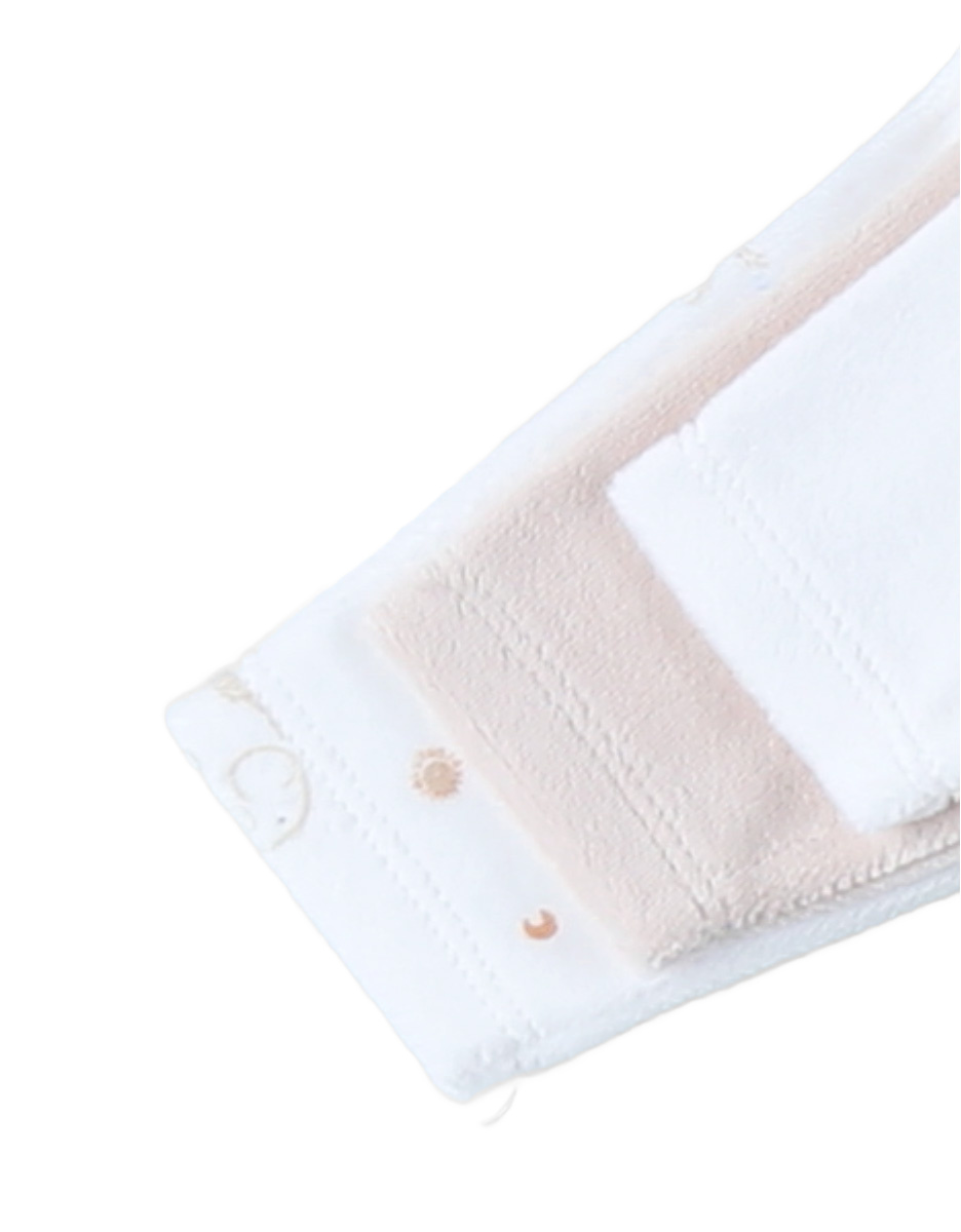Set van 3 Baby Pyjamas in Fluweel