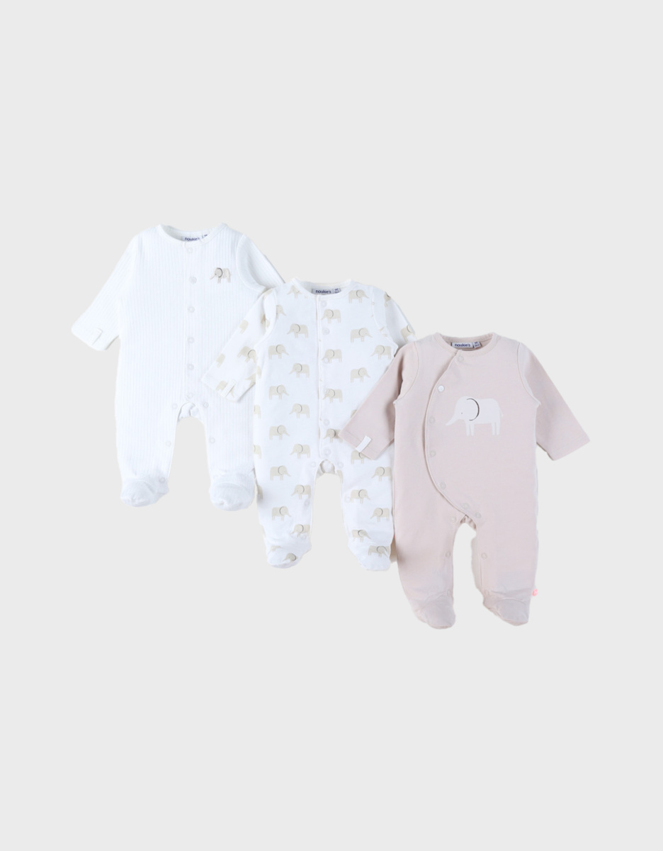 Set van 3 Baby Pyjamas, Jersey