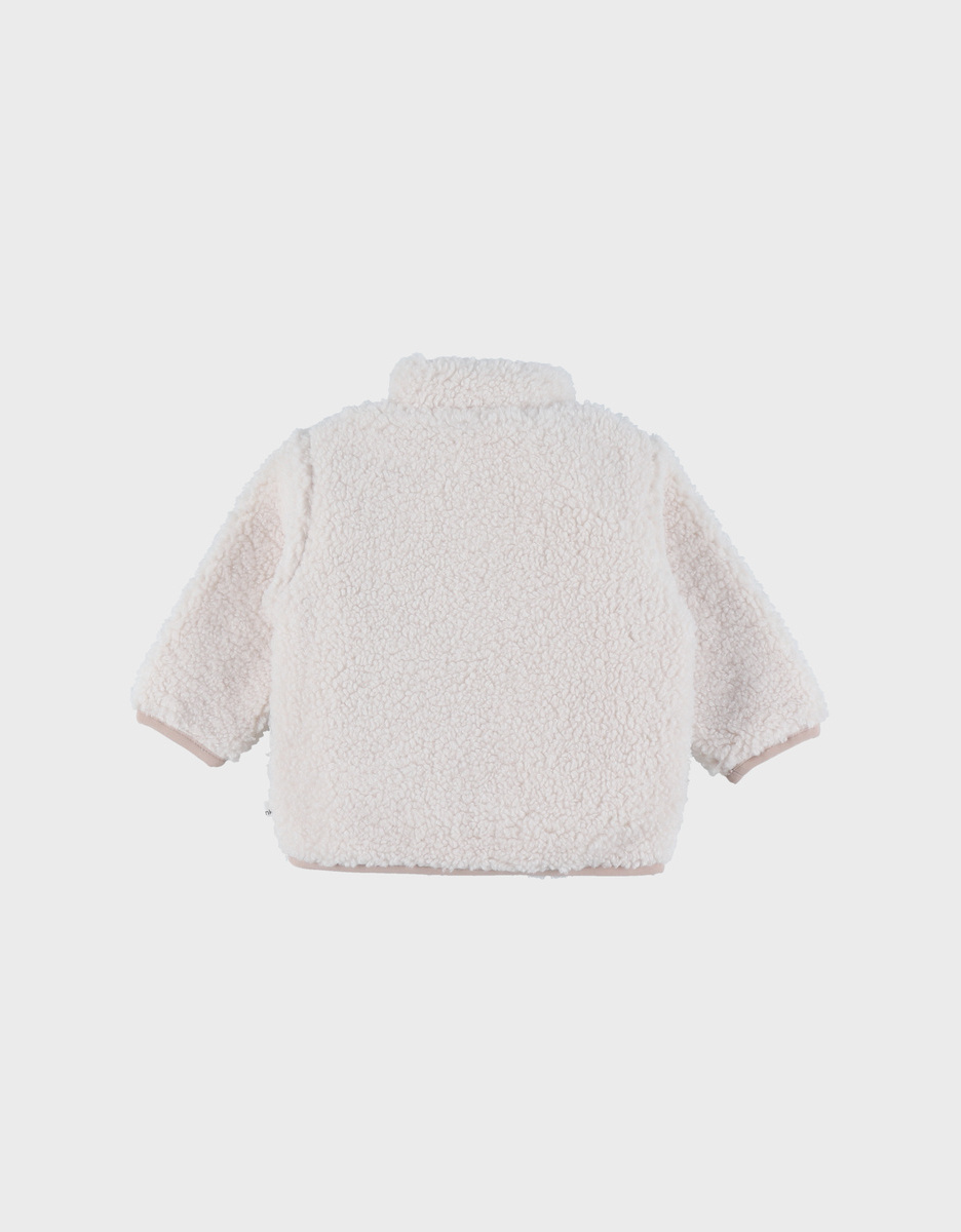Ecru sherpa jasje
