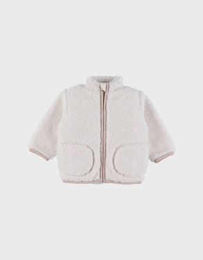 Ecru sherpa jasje
