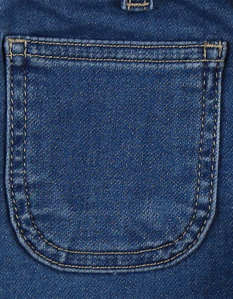 Denim paperbag shorts