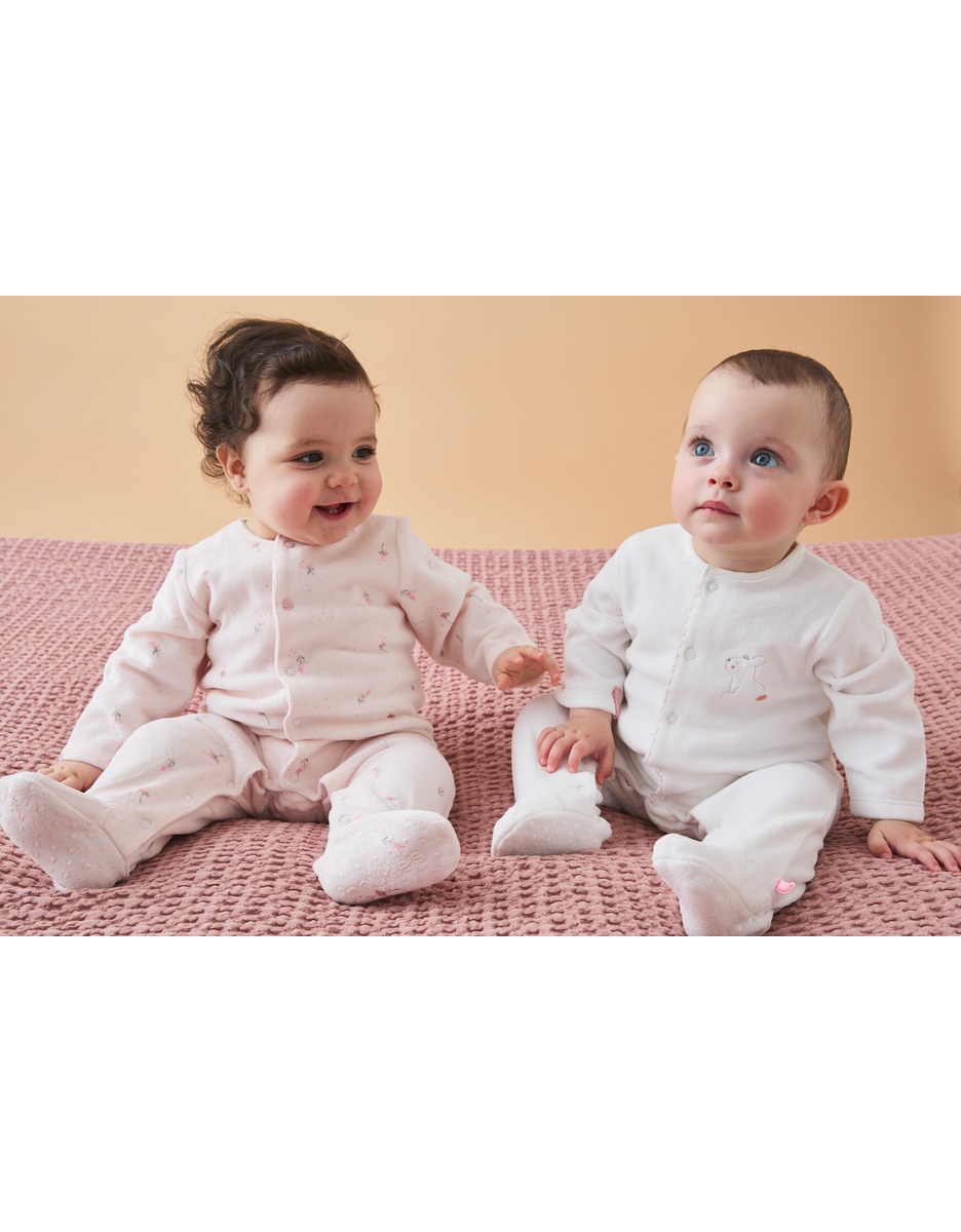 Set van 2 Baby Pyjamas, Fluweel