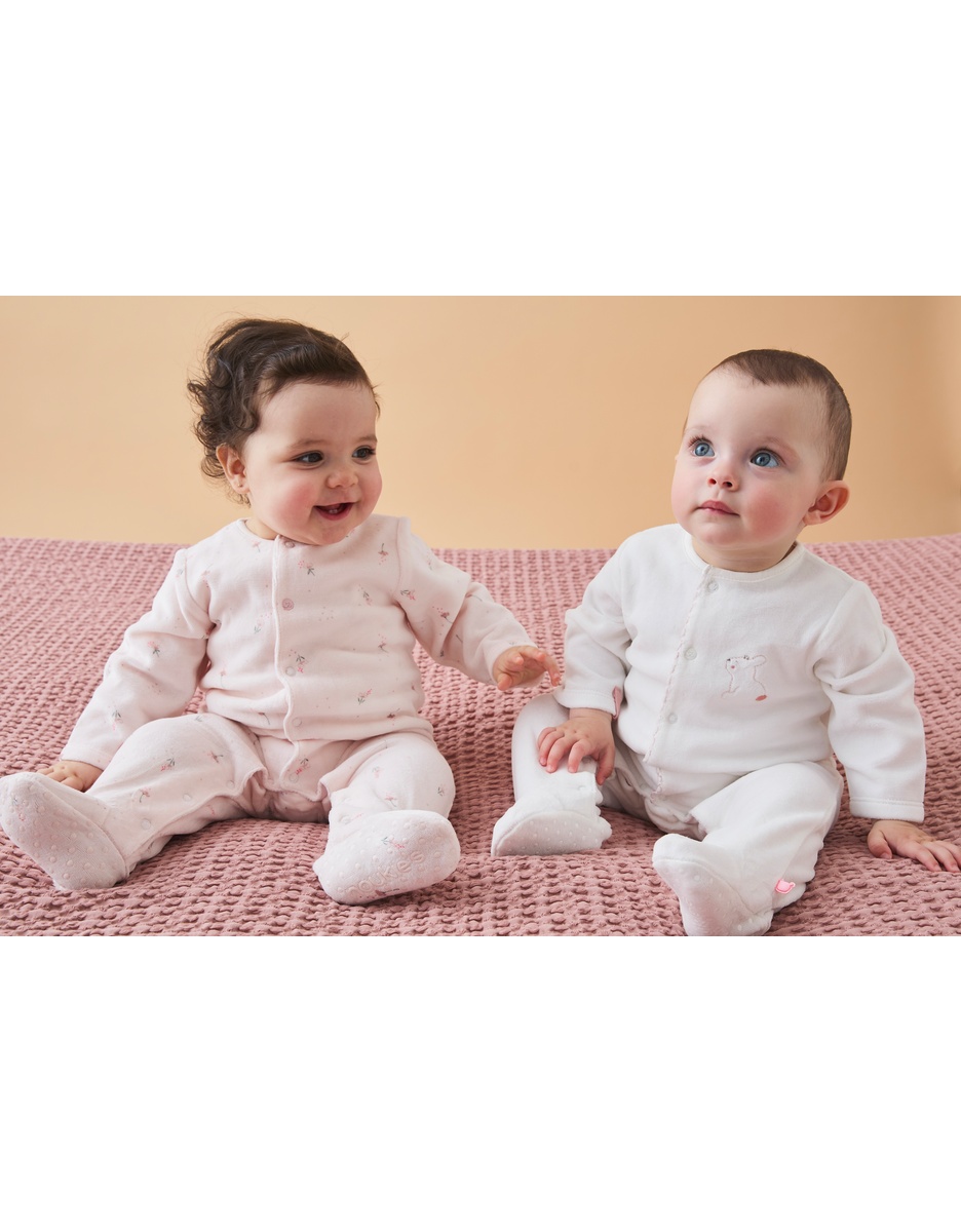 Lot de 2 Pyjamas bébé, Velours