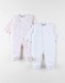 Lot de 2 Pyjamas bébé, Velours
