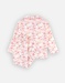 Bio katoenen 2-delige pyjama met bloemetjes, ecru/roos