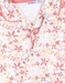 Organic cotton floral 2-piece pyjamas, off-white/pink
