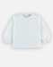 Jurk + t-shirt met lange mouwen set, wit/donkerblauw
